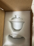 京器丨京红运真裸价·冰种玉瓷三才盖碗陶瓷茶杯茶具白瓷泡茶器 实拍图