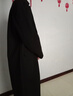 艾梵斯贝新款冬季男士毛呢大衣中长款过膝加厚呢子男款风衣外套韩版潮宽松 黑色(加棉款) L 实拍图
