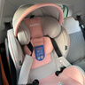 Heekin德国 儿童安全座椅汽车用0-4-12岁婴儿宝宝360度旋转ISOFIX硬接口 尊享粉(遮阳棚+上拉带+侧保护) 实拍图