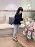 班喜迪女童打底裤秋装2026新款儿童休闲长裤春秋款外穿公主洋气宝宝裤子 灰色 120 实拍图