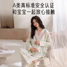 爱宝适月子服春秋纯棉孕产妇睡衣哺乳喂奶衣家居服带胸垫水墨蓝L码M472 实拍图