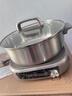 九阳（Joyoung）0涂层IH秒涮电火锅火锅专用锅电锅家用4-8人分体式可拆洗多功能电蒸锅不锈钢电煮锅6L火锅锅GN12 实拍图