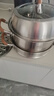 爱仕达（ASD）蒸锅 全304不锈钢 三层家用蒸煮炖汤锅 26CM多层加大不串味蒸笼Q3 实拍图