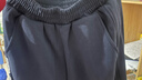 罗蒙儿童裤子男童冬款儿童运动裤束脚卫裤校裤女童校园裤藏青薄绒150 实拍图