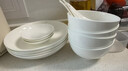 京东京造碗盘餐具套装整套 乔迁之喜景德镇碗碟套装家用 纯白骨瓷18头 实拍图
