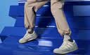 adidas「面包鞋」COURTIC经典运动板鞋平底鞋男女阿迪达斯三叶草   浅绿/奶油白   38 实拍图