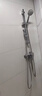 九牧（JOMOO） 集成升降花洒淋浴花洒硅胶除垢三功能花洒头喷枪分体淋浴器35324 【经典银】 实拍图