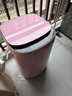 奥克斯（AUX）迷你洗衣机 全自动小型婴儿儿童宝宝内衣波轮洗衣机 带甩干烘干洗脱一体 【国补】6KG洗脱容量粉色【母婴专用】 波轮 实拍图
