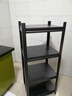 美亿莱厨房置物架不锈碳钢货架家用微波炉架落地收纳储物架烤箱架子多层 【3层碳钢加厚】长40宽30高80 实拍图