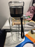 【送杯套】大容量加厚玻璃杯子便携吨吨杯茶水分离带杯套泡茶水杯 透明 1000ml吨吨桶 1只装 实拍图