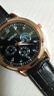 【网红爆款】商务腕表石英运动表休闲皮带男女手表 黑色 实拍图