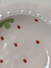 食品级草莓陶瓷餐盘可爱家用宿舍草帽盘蛋糕盘高颜值精致餐具碗盘 8.5英寸-草莓裙花边盘1个装 实拍图