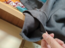 红豆（Hodo）秋冬情侣内衣柔棉半高领秋衣秋裤基础打底保暖内衣套装 墨色灰男款 XL 175/100 实拍图