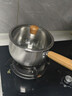 双枪奶锅316L不锈钢婴儿宝宝辅食小奶锅汤锅雪平蒸锅加厚 20cm 实拍图