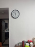康巴丝（Compas）挂钟客厅2025款简约办公日历钟表石英钟表挂墙时钟 3158黑色直径35cm 实拍图