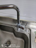九牧（JOMOO）厨房水龙头7字型洗菜盆龙头可旋转水槽龙头冷热双控银色33186 实拍图