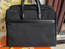 得力（deli）公文包简约商务公文包男女职业事务包电脑包文件资料收纳包会议加宽手提包袋拉链袋 黑色 实拍图