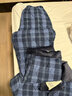 三枪【三层加厚夹棉】睡衣男绒布加厚复古格纹情侣可外穿家居服套装 实拍图