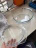 格娜斯双耳透明耐热玻璃碗大号带盖微波炉专用碗汤碗面碗沙拉碗烤箱碗2L 实拍图