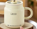 JIEXG养生壶 热牛奶杯 养生杯 煮茶花茶银耳静音 热牛奶神器烧水壶办公室烧水杯 热奶杯 0.8L 【带滤网】多功能炖煮 实拍图