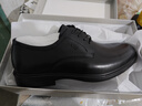 红蜻蜓男鞋系带商务鞋新款英伦男士皮鞋正装鞋男帮牛皮德比鞋WTA43334 黑色经典款 42 实拍图