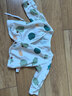 贝瑞加（Babyprints）婴儿半背衣2件装新生儿衣服纯棉长袖上衣初生宝宝四季内衣 绿66 实拍图