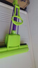 妙洁胶棉拖把27cm杆长120共2头滚轮式懒人家用一拖净免手洗海绵吸水 实拍图