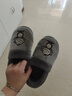 BAIHOU白猴保暖棉鞋情侣冬季家居室内包跟毛绒棉拖男 M-191灰色36-37 实拍图