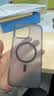 猩球卫士高级感防指纹适用Apple/苹果iPhone16ProMax磁吸瓦楞手机壳超薄行李箱条纹保护套磨砂外壳灰 实拍图