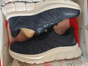 足力健【年货礼】中老年健步轻便软底送爸爸休闲散步鞋2431369J蓝-男 42 实拍图