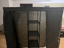 溢彩年华简易衣柜家用卧室金属置物架铁艺开放式带防尘帘衣橱大尺寸1291GY 实拍图