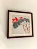 紫腾随轩齐白石装饰画新中式客厅背景墙面挂画卧室饭厅餐厅水墨虾壁画实木 荷花B款 40*40cm（有机玻璃）（默认红木色框） 实拍图