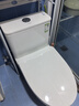 九牧（JOMOO）马桶 家用虹吸式马桶大冲力节水坐便器 防臭瞬冲 易洁抗菌马桶 易洁无棱-双旋暴风冲11396-305坑 实拍图