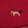 恒源祥出口原单小马刺绣WOOL100%羊毛新年红色围巾男女秋冬保暖围脖披肩 红色 100%羊毛 晒单实拍图