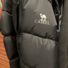 骆驼（CAMEL）抱抱户外羽绒服鸭绒加厚面包服秋冬拒水保暖时尚潮流防风运动外套 黑色，男女同款，A1W2PN121N5 L 实拍图