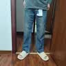 森马（Semir）森柔牛仔丨牛仔裤男宽松直筒裤复古街头冬季磨毛长裤109725124110 实拍图