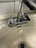 柏温双把洗脸盆菜盆水龙头冷热双孔面盆台盆洗脸盆水龙头卫生间全铜体 可旋转龙头+冷热管 实拍图