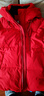 鸭鸭王一博同款1号红色羽绒服男女短款2025冬季最新款加厚防寒外套DY 中国红色 M 170  (推荐110-125斤) 实拍图