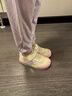 泰兰尼斯童鞋幼儿园室内鞋春季男女童防滑软底室外儿童板鞋 白/粉28 实拍图