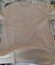 重磅纯棉短袖t恤男高档纯色印花休闲基础款内搭半袖打底衫 白色 M  105-125斤 实拍图