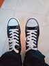 森馬（senma）时尚简约青春系带低帮学生舒适休闲帆布鞋男 2122201 黑色 43码 实拍图