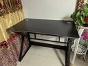 甄严选电脑桌台式电竞桌椅套装组合桌子办公家用桌学习桌书房书桌写字桌 【黑架+黑碳纤纹面】单桌100*60 实拍图