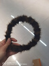 秋冬气质豹纹毛绒发箍女带齿洗脸压发头箍高颅顶防滑碎发整理发卡 豹纹毛绒发箍【深咖色】 实拍图