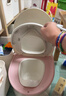 babycare马桶坐便器蹲便器儿童马桶仿真马桶坐便圈2-6岁宝宝便盆维尔粉 实拍图