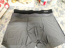 猫人男士内裤男冰丝无痕凉感10A抑菌透气裤衩大码男生平角短裤头礼盒 黑色+铂灰+灰蓝 10A抑菌冰丝 3条 XL （建议120斤-140斤） 实拍图
