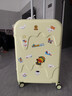 G.duck小黄鸭行李箱小型大容量拉杆旅行箱女高颜值密码登飞机箱短 雪糕箱淡鹅黄 26英寸 实拍图
