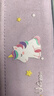 安蔻（ANGOO） 可爱布艺文具盒女小学生卡通高颜值大容量网红笔袋儿童铅笔盒男女生文具袋日系简约笔盒 紫色独角兽2 实拍图