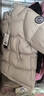 巴布豆（BOBDOG）95绒儿童羽绒服新款男童女童A类抗菌防风面料中长款连帽保暖外套 燕麦色 【A类面料 贴身可穿】95绒 140 【约身高120-130cm 体重60斤】 实拍图