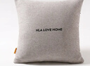 海澜之家（HLA）棉麻抱枕靠枕轻奢超柔简约靠背垫客厅靠枕套含芯纯色靠包沙发靠垫 简约 深空灰 枕套+枕芯【45*45cm】 实拍图