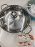 苏泊尔 SUPOR 时尚304不锈钢复加厚底鸳鸯火锅30CM 电磁炉通用 ET30BS02 实拍图